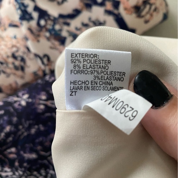 ANTONIO MELANI New Blush Pink Blue Print Sheath Dress With Sleeves Size 10 NWOT - Picture 13 of 13